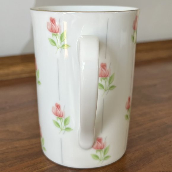 Otagiri "Baby Rose" Porcelain Vintage Mug Gold Rim Pink Flowers Made in Japan - Picture 5 of 9